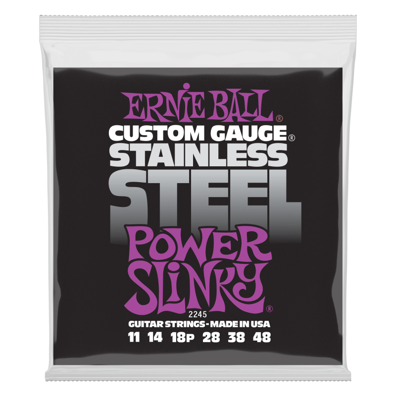 Ernie Ball STAINLESS POWER SLINKY 11-48    