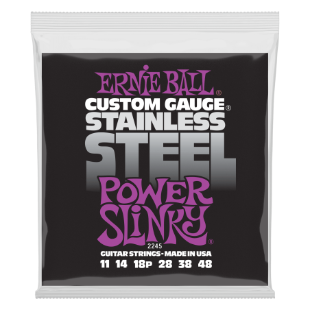 Ernie Ball STAINLESS POWER SLINKY 11-48    