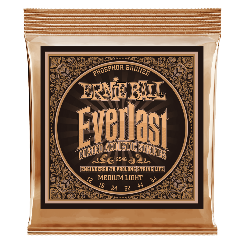 Ernie Ball EVERLAST PHOSPHOR MED/LIG 12-54