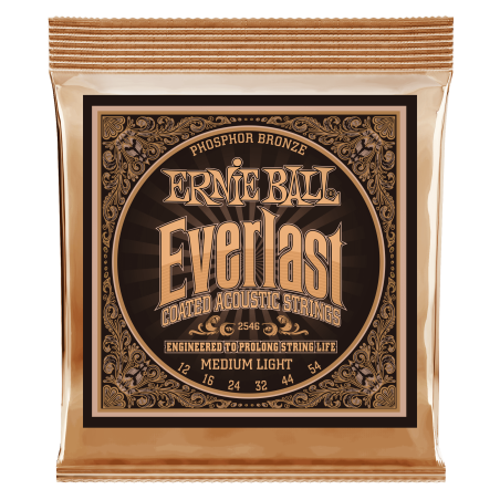 Ernie Ball EVERLAST PHOSPHOR MED/LIG 12-54