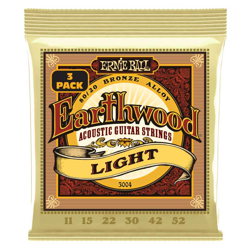 Ernie Ball EARTHWOOD LIGHT 3 PACK