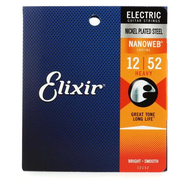 Elixir - Acier Plaqué par Nickel Électrique Lourd avec le Revêtement de Nanoweb - 12-52 12152 ELIXIR $17.75