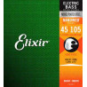 Elixir 14077 4-String Light / Medium, Longue échelle en acier plaqué nickelé électrique avec revêtem