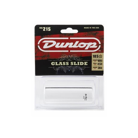 Dunlop JD215 Pyrex Glass Slide with Heavy Wall (Medium) JD215 Dunlop $14.89