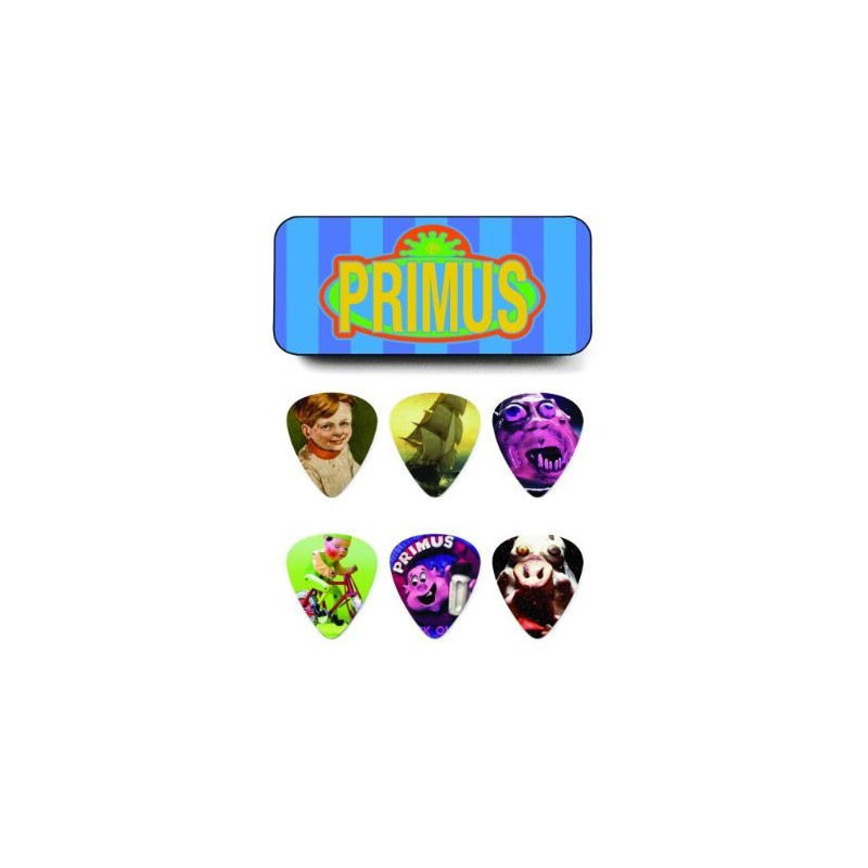 Primus Pick Tin, Assorted, Heavy 6 Picks/Tin