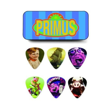 Primus Pick Tin, Assorted, Heavy 6 Picks/Tin