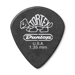 Dunlop 498P1.35 1.35mm Black Tortex® Jazz Iii Xl Guitar Pick (12/pack)
