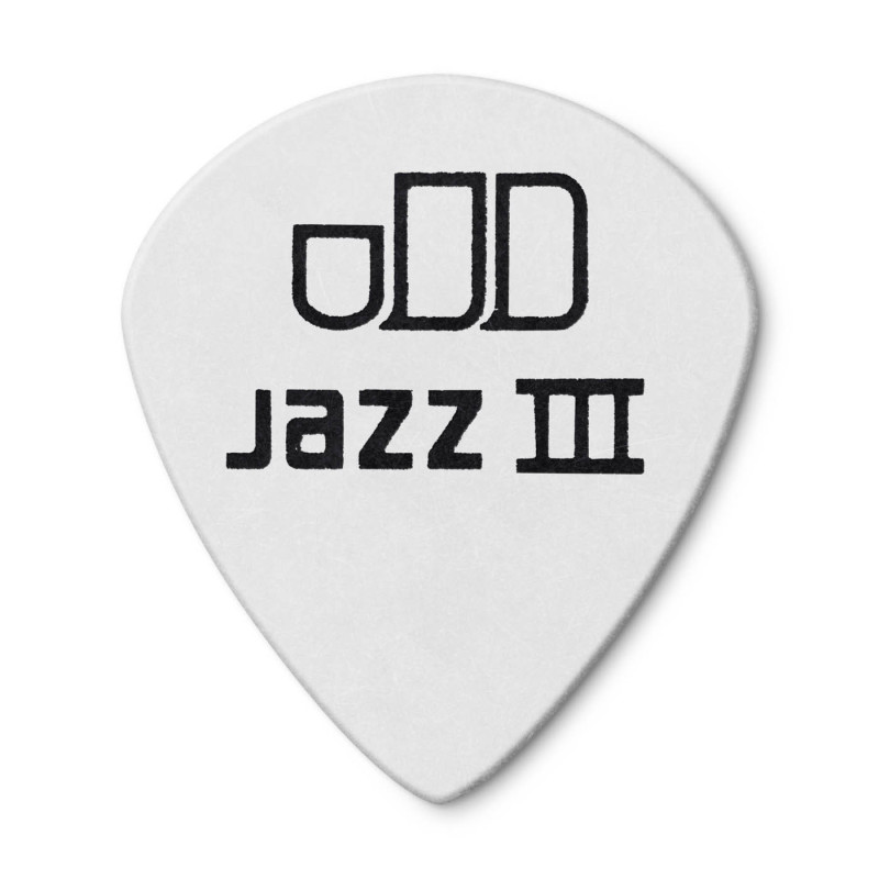 0.73mm Tortex® White Jazz Iii Guitar Pick (12/pack)