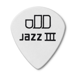 Dunlop 478P1.00 1.00mm Tortex® White Jazz III Guitar Pick (12/pack)