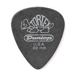 Dunlop 488P.60 0.60mm Tortex® Pitch Black Standard Guitar Pick (12/pack)