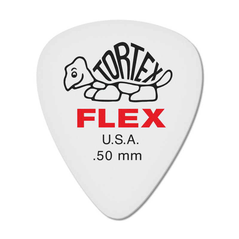 Médiator Tortex® Flex Standard de 0,50 mm Rouge (72/pack)