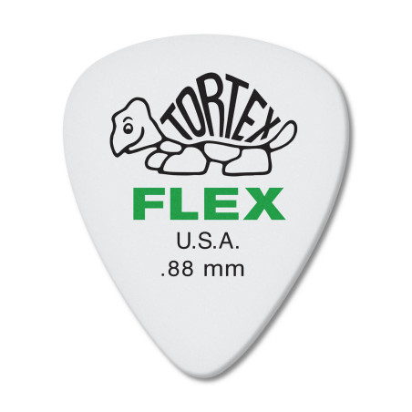 Médiator Guitare Standard Tortex® Flex de 0,88 mm (Vert) (72/pack)