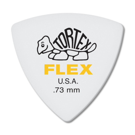 Médiator Tortex® Flex Triangle jaune de 0,73 mm (72/pack)