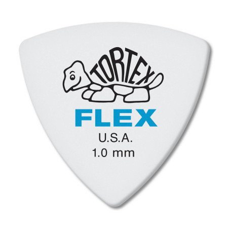 Médiator de Guitare Tortex® Flex Triangle Bleu de 1,0 mm(72/pack)