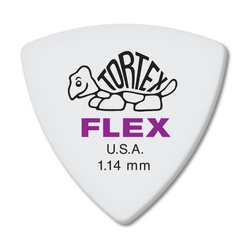 Tortex® Flex Triangle pour Guitare Violette de 1,14 mm (72/pack)