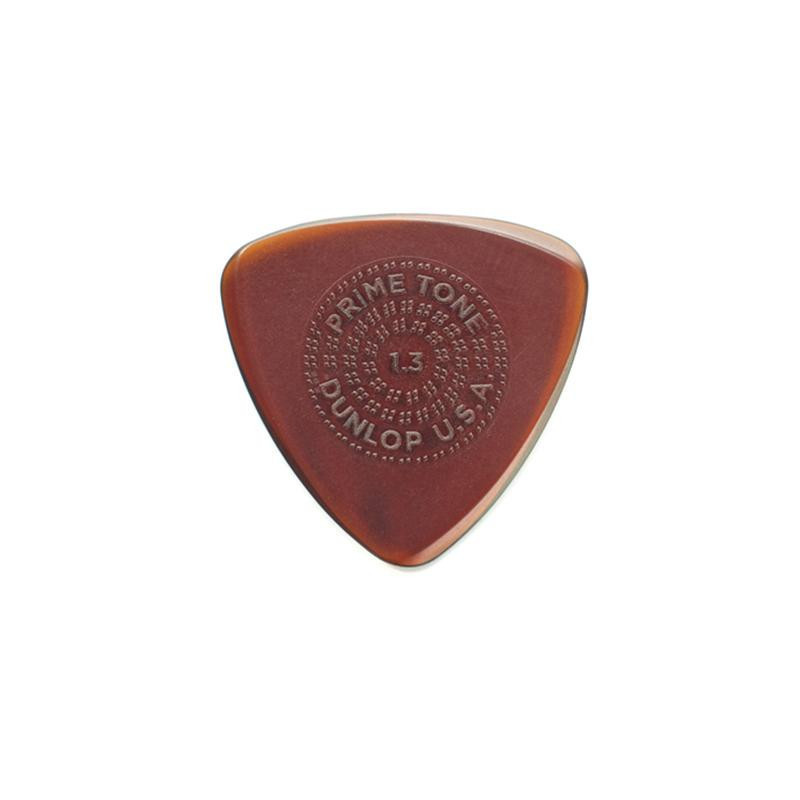 Dunlop 517R1.3 Primetone Sculpted Small Triangle Gutiar Pick with Low Grip, 1.3mm, 12 Count