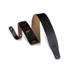 Levy's Black, Genuine Leather guitar strap