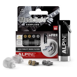 Alpine Hearing Protection - Musicians Earplugs With Two Interchangeable Filter Sets & Case musicsafe Alpine $26.99