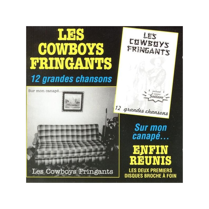 Les Cowboys Fringants - 12 grandes chansons / Sur mon canapé - Double LP Vinyl $39.99