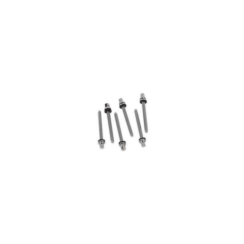 DW Hardware - True-pitch Chrome Tension Rod M5-.8 X 2.37 In (6-pack)