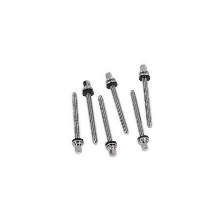 DW Hardware - True-pitch Chrome Tension Rod M5-.8 X 2.37 In (6-pack)