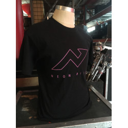 Neon Rise - Black T-Shirt - Logo