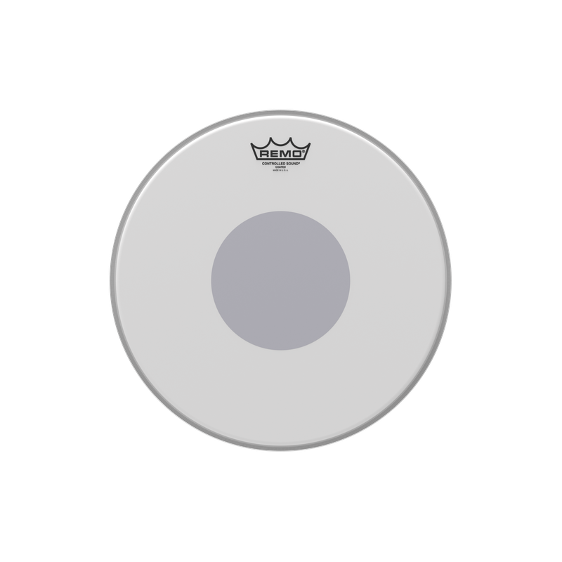 Remo CONTROLLED SOUND®, Coated, 14" Diameter, BLACK DOT™ On Bottom