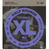 D'Addario EHR370 Half Round Electric Guitar Strings, Medium, 11-49