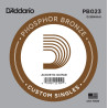 D'Addario PB023 Phosphor Bronze Wound Acoustic Guitar Single String, .023