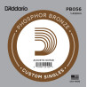 D'Addario PB056 Phosphor Bronze Wound Acoustic Guitar Single String, .056