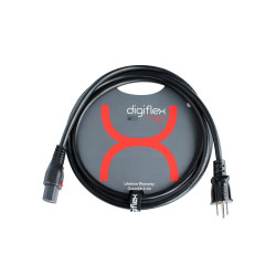 Digiflex - 5 Feet Molded 16/3 U ground to IEC Cable PMUI-1603-5 Digiflex $12.99