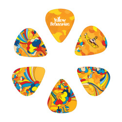 D'Addario Beatles Yellow Submarine 55th Anniversary Guitar Picks, Primrose Prairie, Medium Gauge (.70mm), 15-Pack Tin