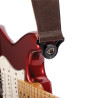D'Addario Comfort Leather Auto Lock Guitar Strap, Brown