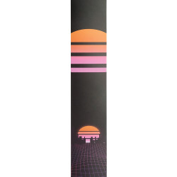 D'Addario Outrun Printed Leather Guitar Strap, Power Grid