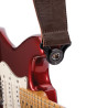 D'Addario Comfort Leather Auto Lock Guitar Strap, Brown