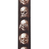 D'Addario Alchemy Planet Lock Guitar Strap, Muted Skulls
