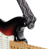 Sangle Auto Lock pour guitare, modèle noir rembourré avec formes géométriques