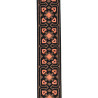 Eco-Comfort Woven Guitar Strap, Brown & Orange
