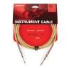 D'Addario Custom Series Braided Instrument Cable, Tweed, 10'