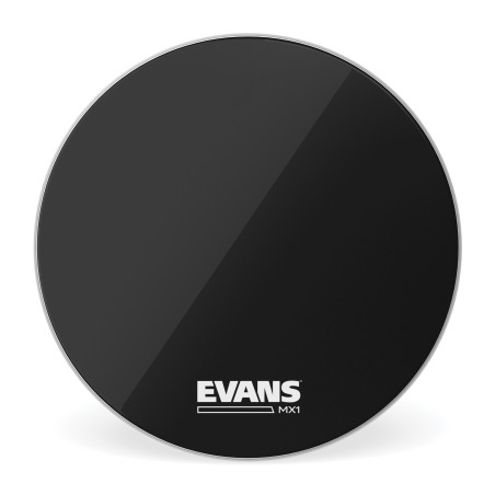 Peau de grosse caisse noire Evans MX1, 14"