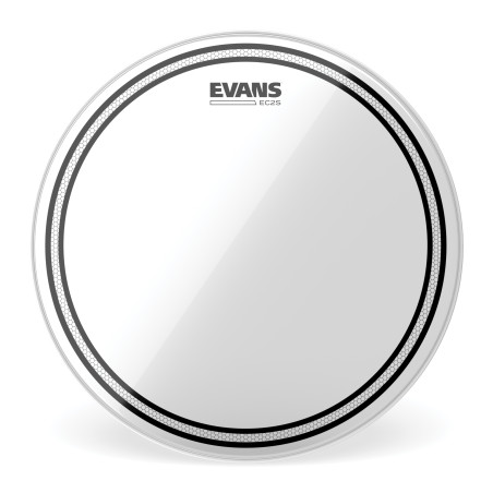 Evans Peau de grosse caisse Evans EC2 transparente, 12 pouces