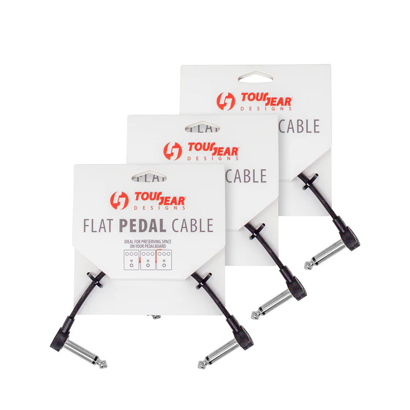3 Pack 6" Flat Pedal Cable C shape TourGear Designs