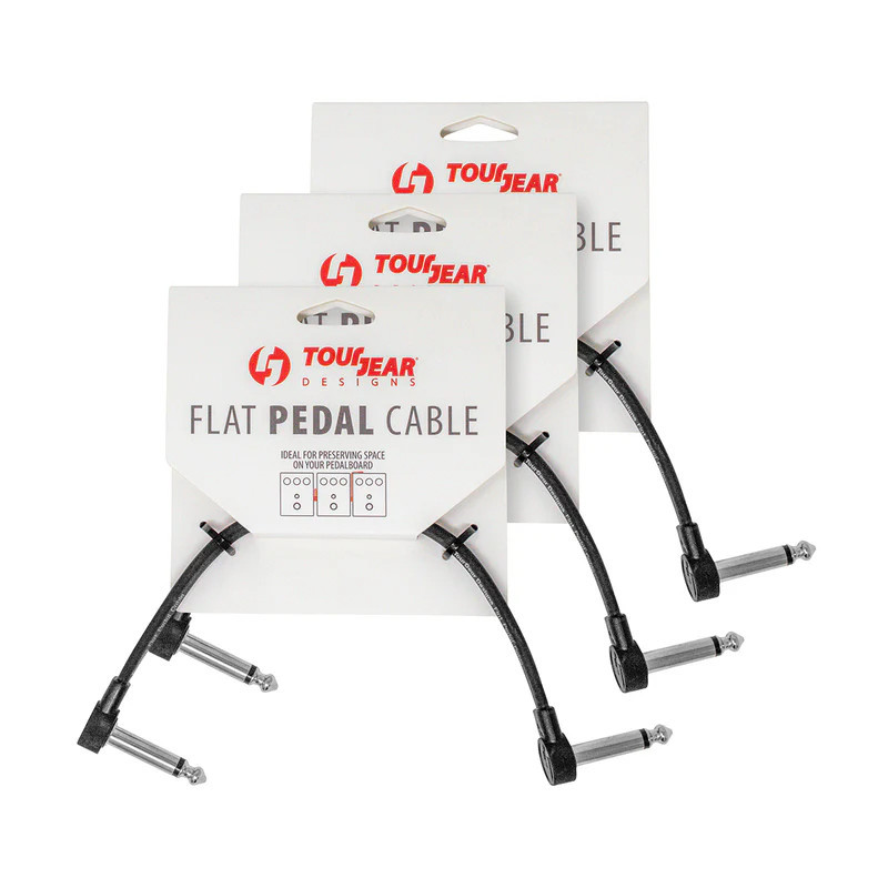 3 Pack 8" Flat Pedal Cable S shape TourGear Designs