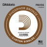 D'Addario PB056 Phosphor Bronze Wound Acoustic Guitar Single String, .056