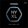 D'Addario NYS016 Single Plain Steel Guitar String, .016