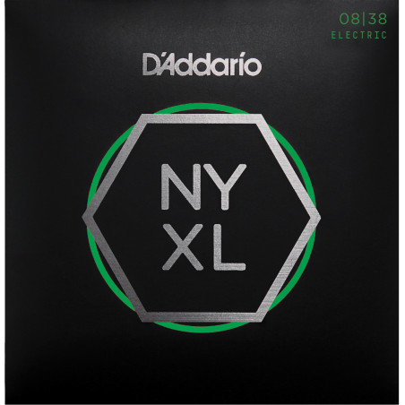 D'Addario NYXL0838 Nickel Wound Electric Guitar Strings, Extra Super Light, 8-38