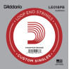 D'Addario LE018PB Phosphor Bronze Loop End Single String, .018