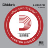 D'Addario LE034PB Phosphor Bronze Loop End Single String, .034