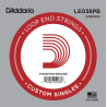 D'Addario LE038PB Phosphor Bronze Loop End Single String, .038