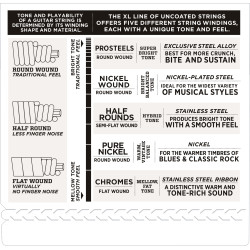 D'Addario EXL170BT Nickel Wound Bass Guitar Strings, Balanced Tension Light, 45-107